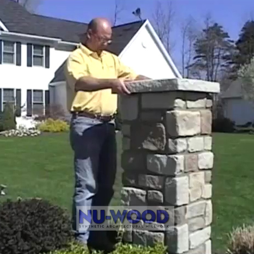 Installing Nu-Wood Masonry Columns is about as easy as it gets