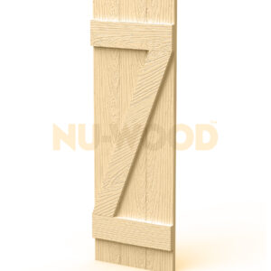 16" 3 Boards and 2 Batten with Z Bar Closed Shutters