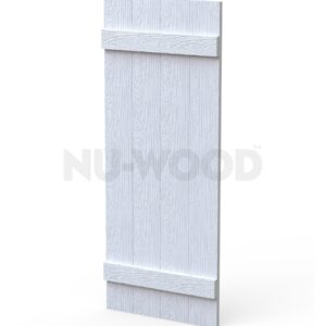 24" 4 Board 2 Batten, Closed Shutters