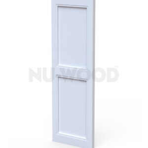 18" Flat Double Paneled Shutters