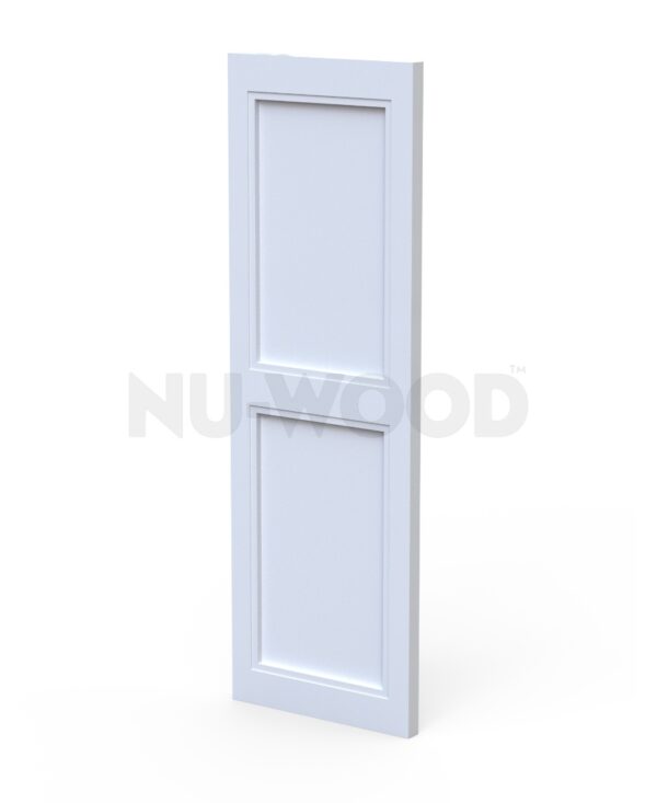 14" Flat Double Paneled Shutters