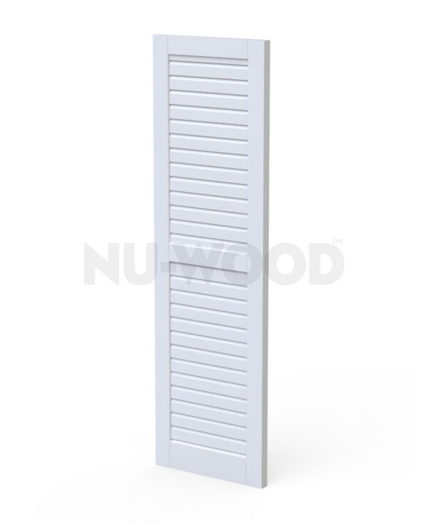 18" Louvered Double Panel Shutters